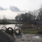 Werkzaamheden nabij oeverzwaluwenwand Wolfswater